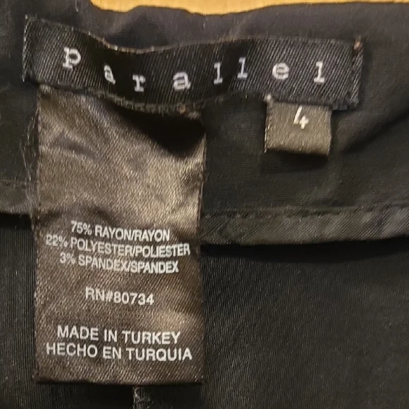 Classic Black Straight Leg Women's Pants - Picture 2 of 5